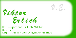 viktor erlich business card